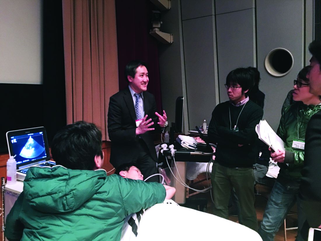 Faculty development course in point-of-care ultrasound held November 2016 in Tokyo, in preparation for the first ultrasound course at the JSHGM annual meeting.