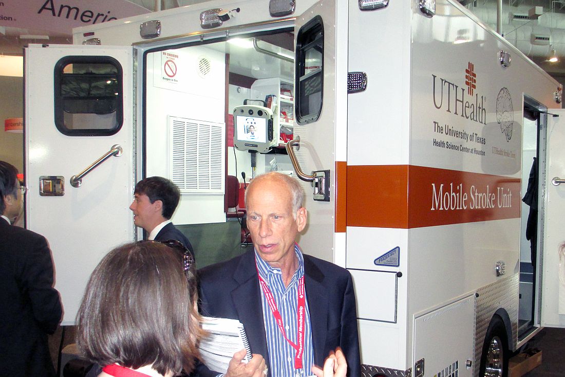 Dr. James C. Grotta answers questions about the Houston mobile stroke unit during the 2015 International Stroke Conference.