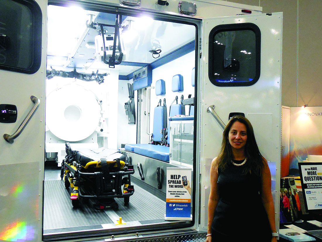 Dr. May Nour and the UCLA mobile stroke unit that will soon hit the roads of Los Angeles.