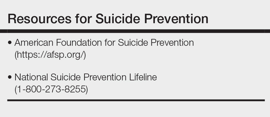 Resources for Suicide Prevention