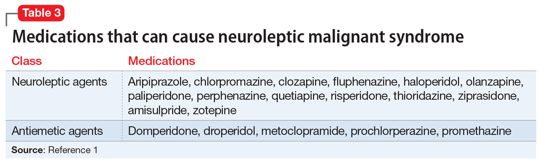 serotonin syndrome vs neuroleptic malignant syndrome