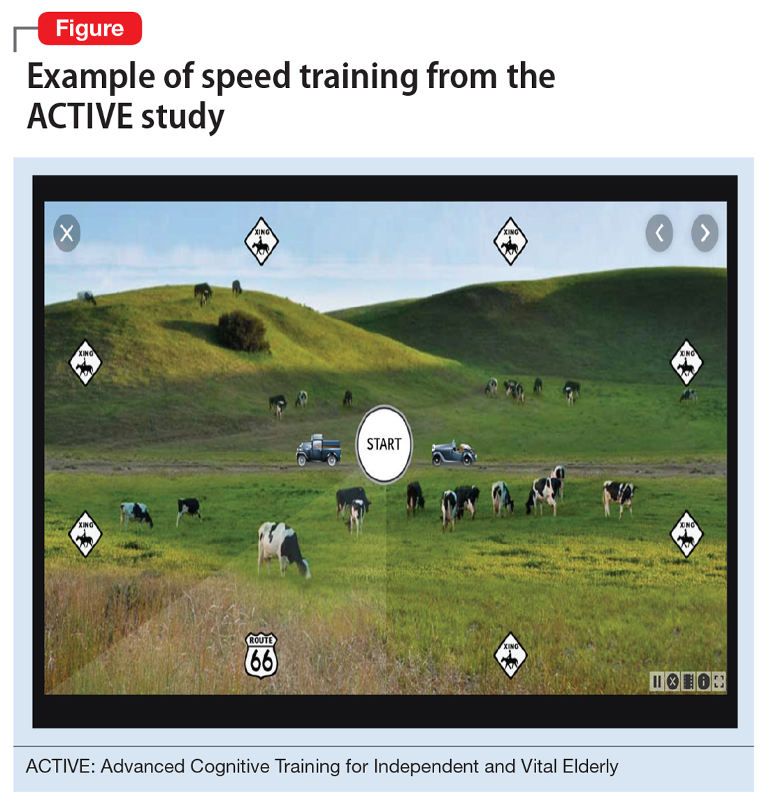 Example of speed training from the ACTIVE study