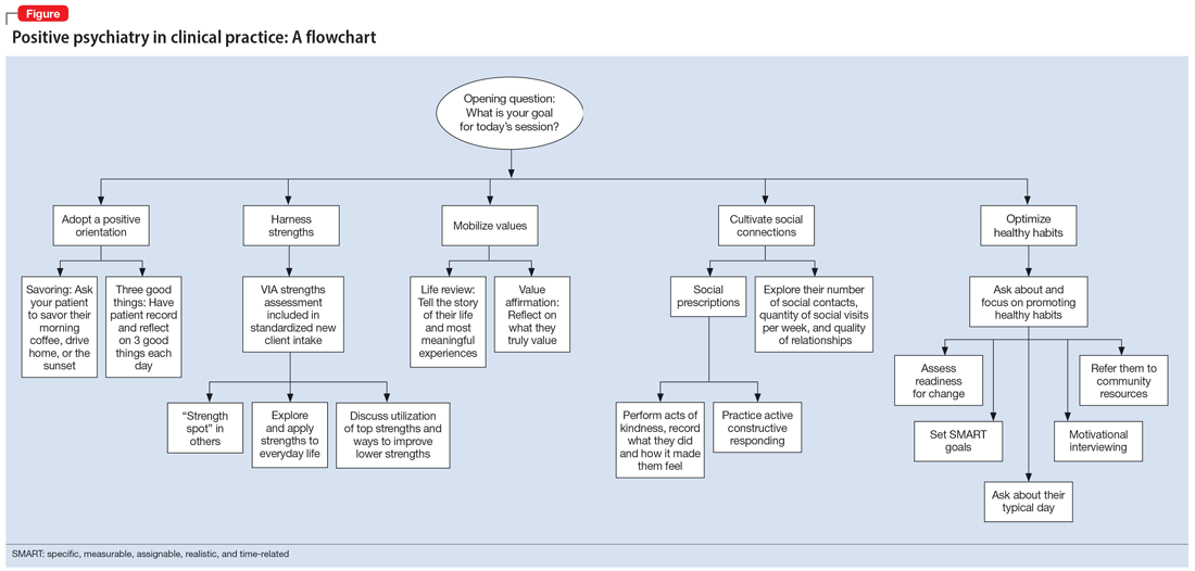 Positive psychiatry in clinical practice: A flowchart