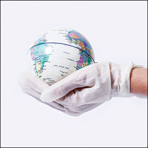 Globe in palm