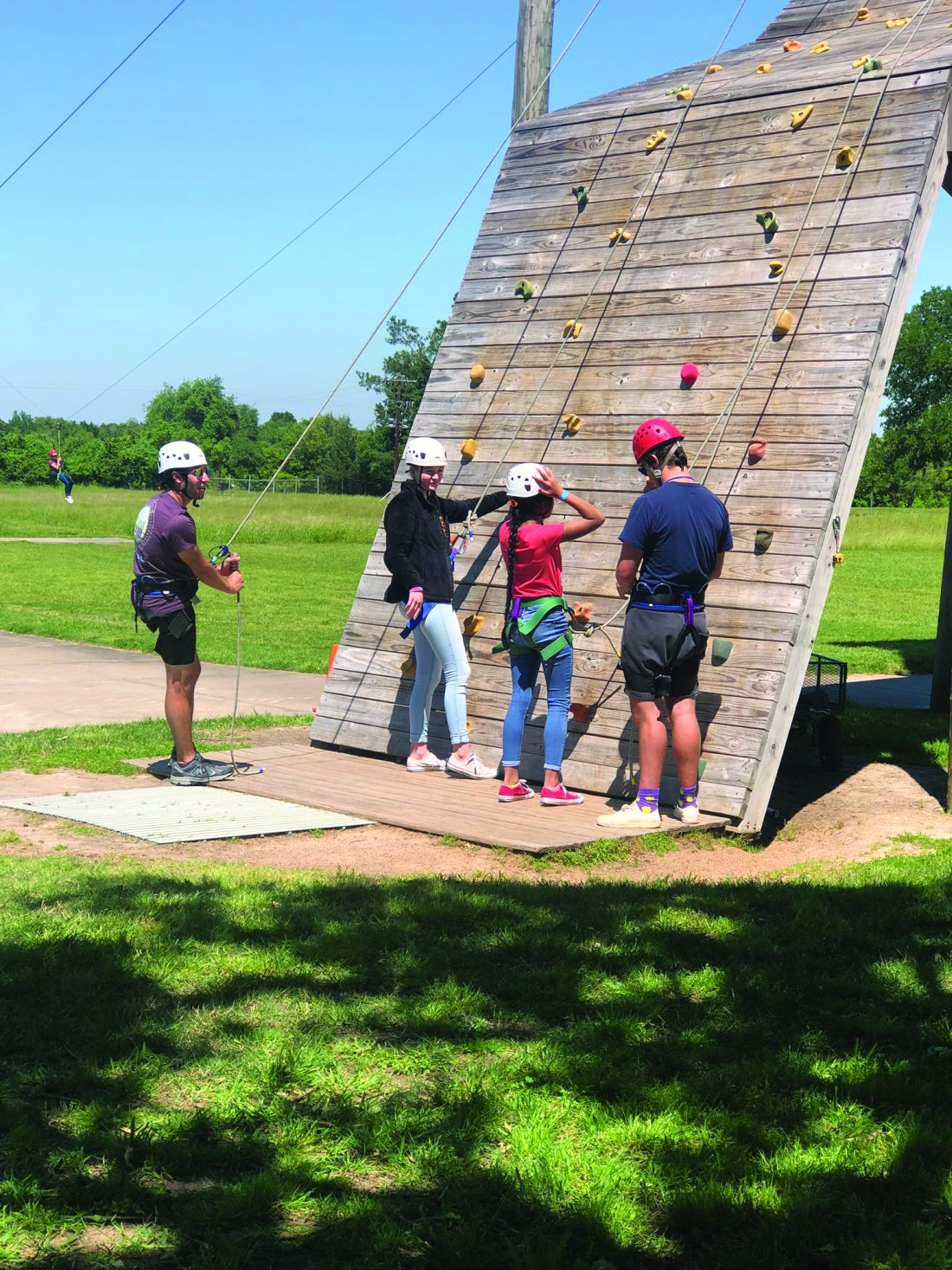 Emily Haygood and other campers at Camp Discovery a few years ago