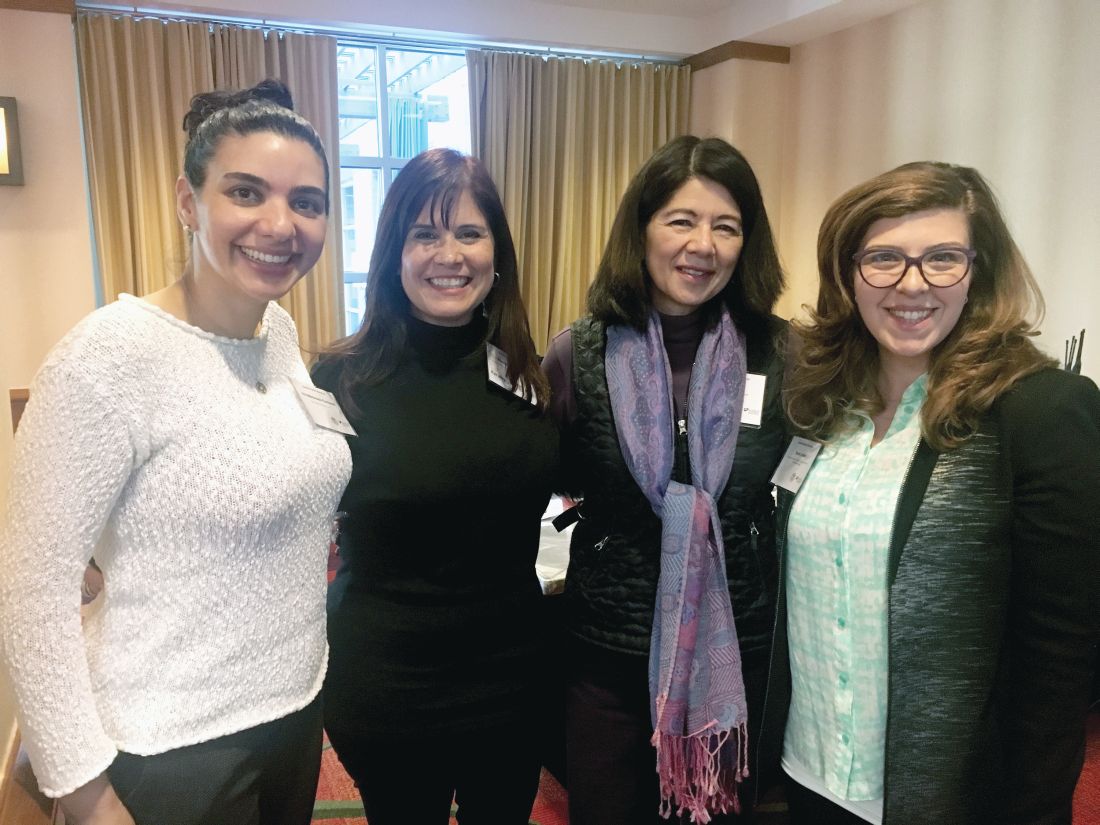 From left: Dr. Ana Maldonado-Contreras, Dr. Marcia R. Cruz-Correa, Dr. Sheila E. Crowe, and Dr. Sarah R. Lieber.