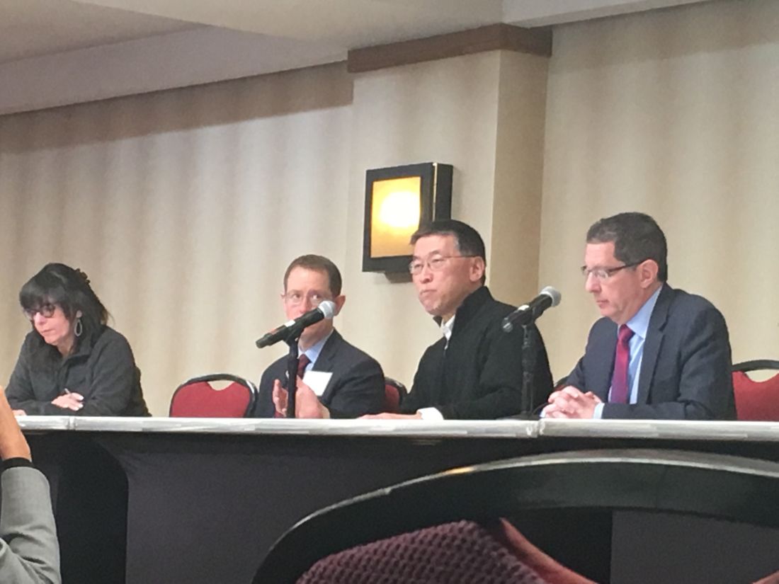 From left: Dr. Rhonda F. Souza, Dr. David Saslowsky, Dr. Raymond Chung, and Dr. Michael W. Fried.