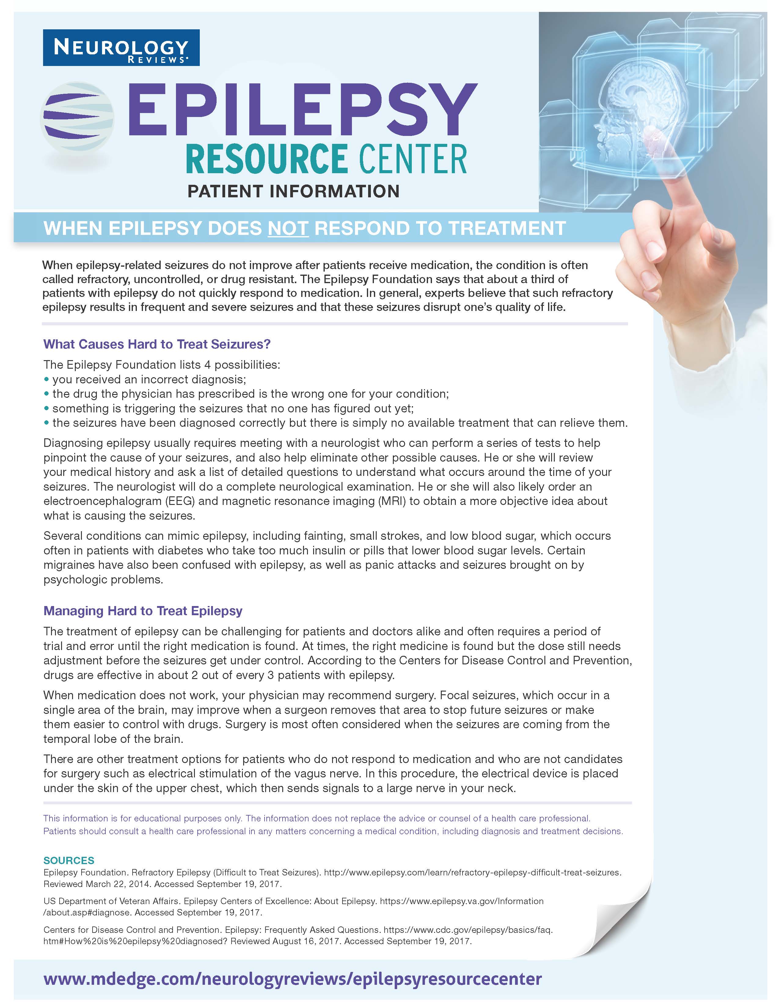 When Epilepsy Does Not Respond To Treatment Epilepsy Resource Center