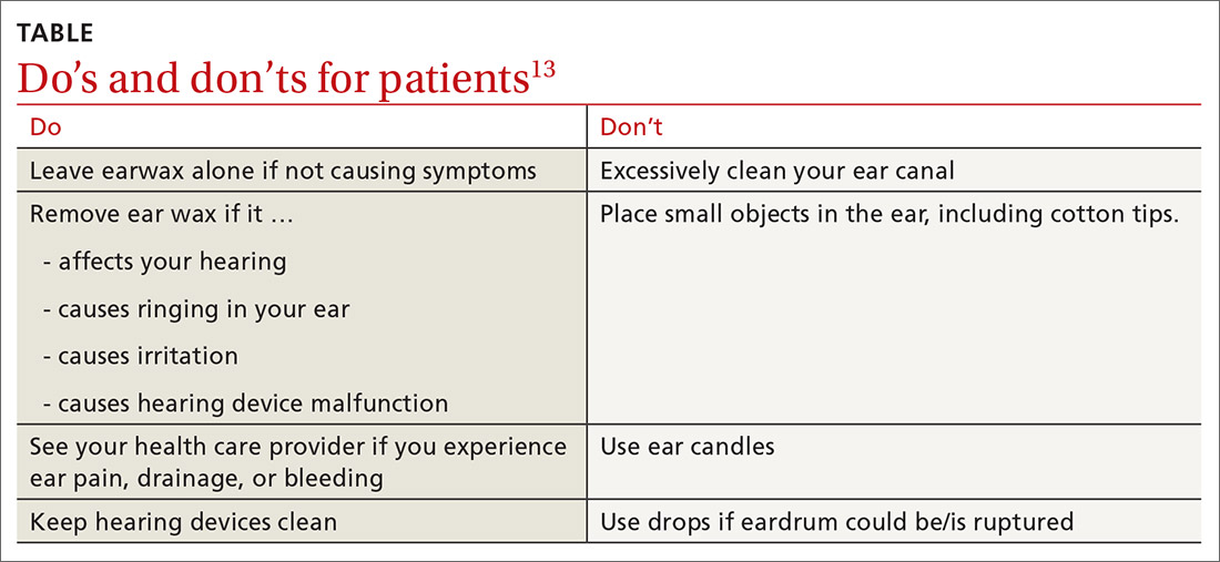 Do’s and don’ts for patients