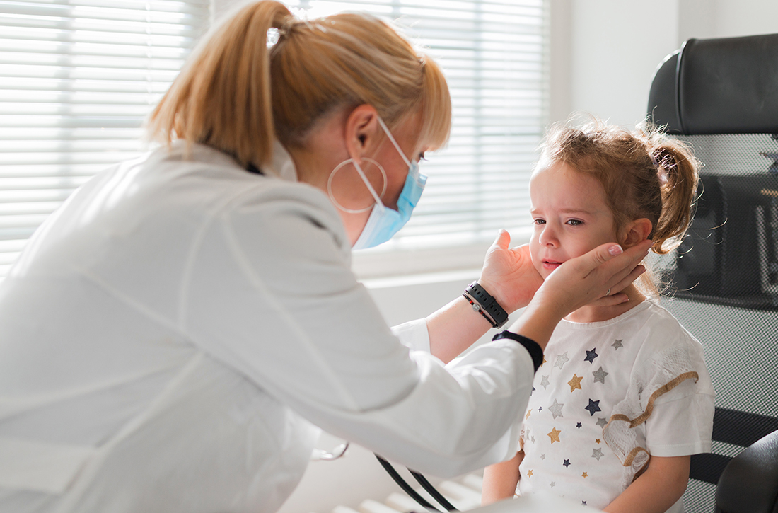 Doctor with child patient