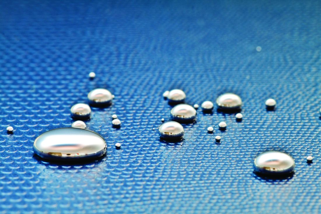 Droplets of mercury