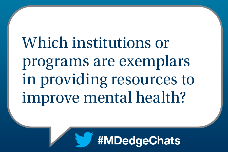 What institutions or programs are exemplars in providing resources to improve mental health?