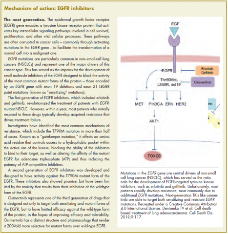 Mechanism of action for osimertinib