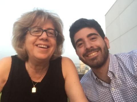 Hassana Mouhieddine with her nephew, Dr. Tarek Mouhieddine