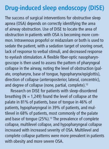 Drug-induced sleep endoscopy (DISE)