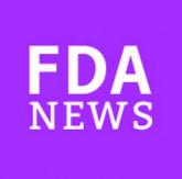 Purple FDA logo.
