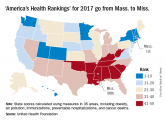 Massachusetts named healthiest state for 2017
