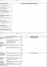 Structured Peer Observation of Teaching