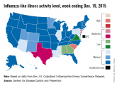 U.S. influenza cases rise above baseline level
