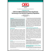 LANDMARK STUDY: Cell-Free DNA Analysis for Down Syndrome Screening in the General Pregnancy Population