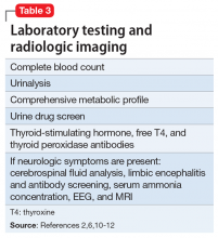 Laboratory testing and radiologic imaging