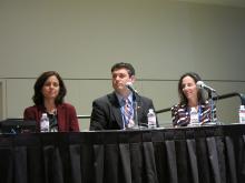 Dr. Lori B. Feldman-Winter (R), Dr. Samuel P. Hanke, Dr. Catherine Spong