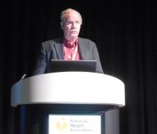 Dr. Daniel W. Spaite presenting at the AHA Scientific Sessions.