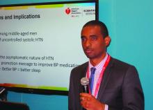 Dr. O'Neil Mason discusses the Barbershop Study during the annual American Heart Association scientific sessions.