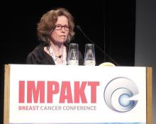 Dr. Sabine C. Linn, a professor of medical oncology and specialist in molecular pathology at the Netherlands Cancer Institute.