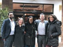 From left: Dr. Avinash Ketwaroo, Dr. Michelle Long, Dr. Folasade May, Dr. Kyle Staller, and Dr. Nneka Ufere