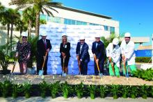 Leaders at Moffitt Cancer Center break ground on a new outpatient cancer center in Pasco County, Fla., through a partnership with AdventHealth. The outpatient center is expected to open in the fall of 2020.