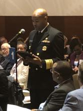 Surgeon General of the United States, Vice Admiral Jerome M. Adams, MD, testifying at AMA Public Health Reference Committee hearing, Chicago, June 9, 2019.