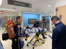 A patient with a severe vaping injury arrives at Henry Ford Health System where he received a double lung transplant.