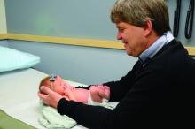 Dr. John Cullen practices the full scope of family medicine, including providing care to infants.