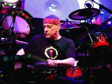 Neil Peart of Rush live in concert at the Xcel Energy Center on May 22, 2008.