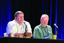 Dr. Eric M. Ruderman (left), a rheumatologist and professor of medicine at Northwestern University, Chicago, and Dr. Arthur F. Kavanaugh, rheumatologist and professor of medicine at University of California, San Diego.