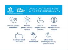 daily actions for a safer pregnancy