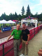 While Dr. Joseph E. Scherger (left) has competed in five 50 mile runs, he only attended the Western States 100 mile ultramarathon as a spectator.