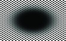 Optical illusion of expanding black hole