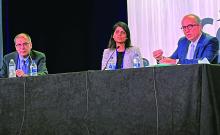 Members of the ACR/EULAR core planning group, (left to right) Dr. Doruk Erkan, Dr. Medha Barbhaiya, and Dr. St&eacute;phane Zuily, presented updated APS criteria at ACR 2022.