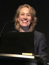 Alexa B. Kimbal, MD, professor of dermatology, Harvard Medical School, Boston, speaking at the AAD 2023 meeting