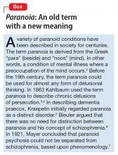 Paranoia: An old term with a new meaning