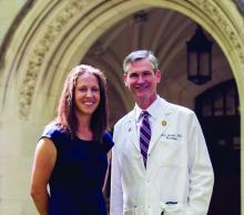 Mallory Hacker, PhD, and David Charles, MD, at Vanderbilt University in Nashville, Tennessee.