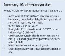 Summary: Mediterranean diet