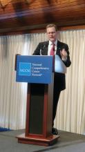 ASCO CEO Dr. Clifford Hudis speaking at the NCCN Policy Summit, June 15, 2017