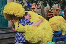 Trauma's a big deal -- but Big Bird's got a supportive friend who gives big hugs.