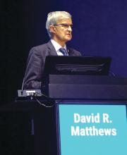 Dr. David Matthews, professor of diabetic medicine at the University of Oxford (England) and President-Elect of the EASD