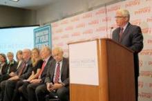 Dr. Glen Stream and Dr. Donald Berwick at AAFP campaign launch.