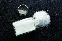 Salt shaker spilled