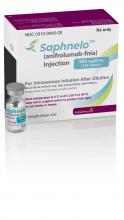 Anifrolumab (Saphnelo) product package